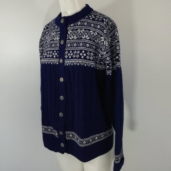 Vintage Winona Knits Cardigan Sweater Size L - Picture 3 of 8